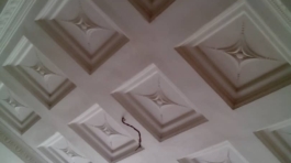 POP Flower Designs With Cornice