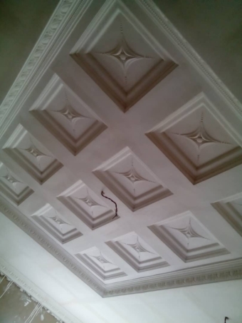 POP Flower Designs With Cornice