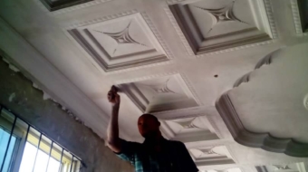 POP Flower Designs With Cornice